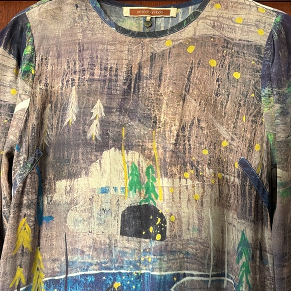 United Bamboo 3/4 sleeves knee-length soft silk dress (I’m 5’3”). - Picture 6 of 16